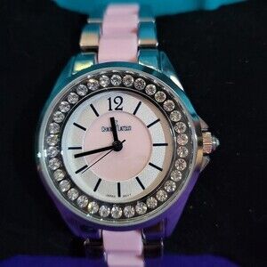 Charles Latour crystal Swarovski watch Pink